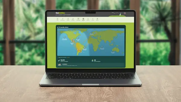 Photo of Seabottles in use: the world, on a computer