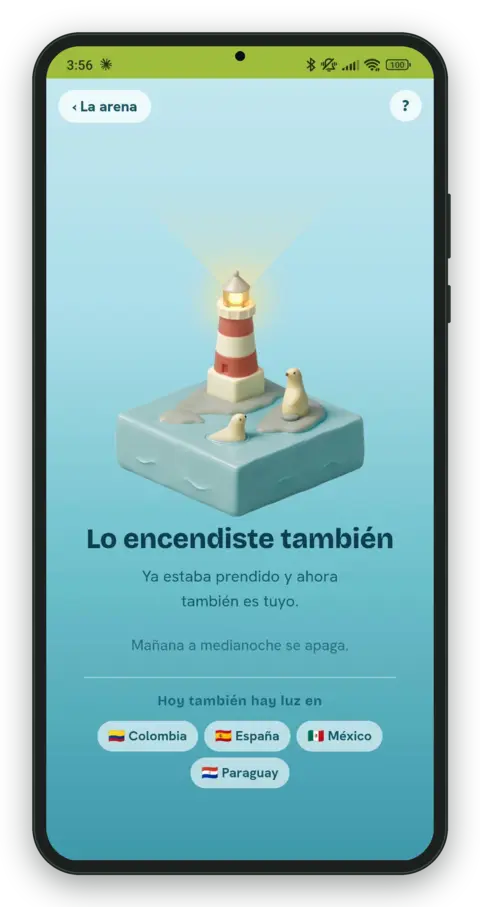 Seabottles screenshot: the Lighthouse